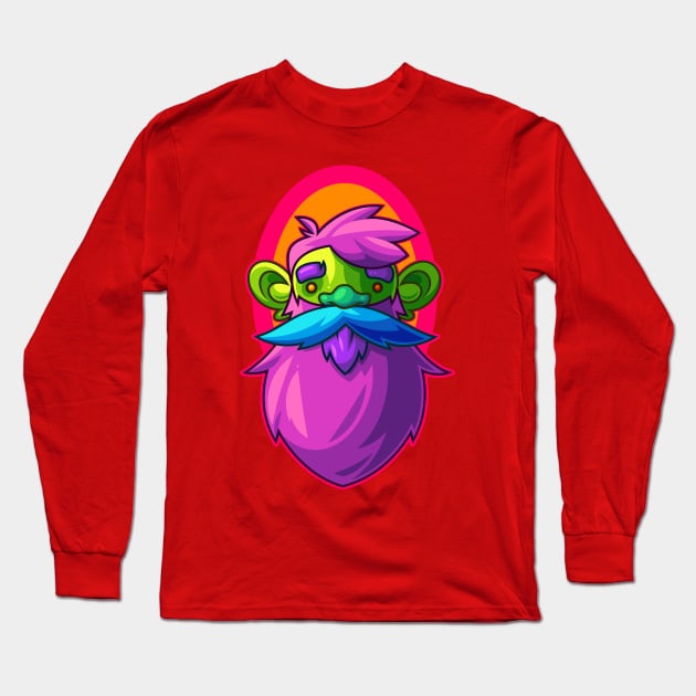 Bearded Gnome Long Sleeve T-Shirt by ArtisticDyslexia